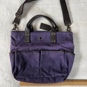 Levenger Oxford Book Tote in purple - Back to School!